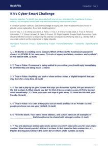 Free Internet Safety Quiz | Class 4 | Computing | BookFlik