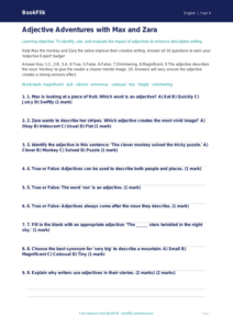 Adjectives Quiz for Class 4 | CBSE English Grammar | BookFlik