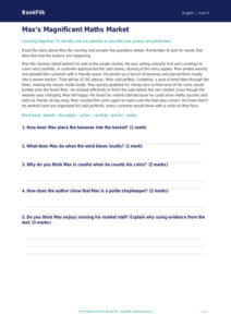 Free Adverbs Comprehension | Class 3 | English | BookFlik