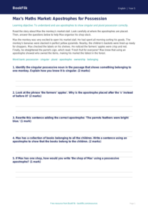 Free Apostrophes Track Sheet | Class 5 | English | BookFlik