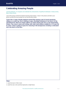 Black History Month Colouring Page for Nursery & LKG | CBSE Curriculum