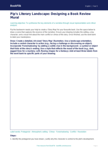Free Book Review Drawing Sheet | Class 5 | English | BookFlik