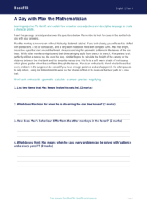 Free Character Description Comprehension | Class 4 | English | BookFlik