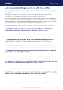 Creative Writing Track Sheet for Class 4 | CBSE English Resources