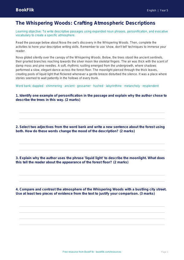 Creative Writing Track Sheet for Class 5 | CBSE English Resources worksheet preview — English Creative Writing