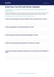 Free Diwali Story Template | Nursery / LKG | English | BookFlik