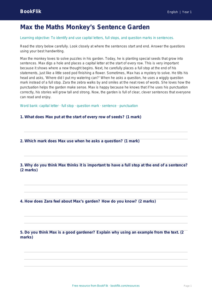 Free Grammar Comprehension | Class 1 | English | BookFlik
