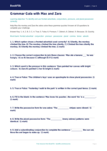 Advanced Grammar Quiz for Class 4 | CBSE English Practice | BookFlik