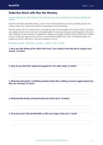 Free Inference Track Sheet | Class 3 | English | BookFlik