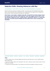Free Inference Drawing Sheet | Class 4 | English | BookFlik