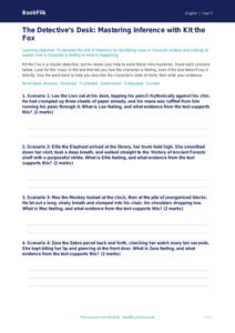 Free Inference Activity Sheet | Class 5 | English | BookFlik