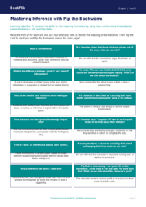 Free Inference Flashcards | Class 5 | English | BookFlik