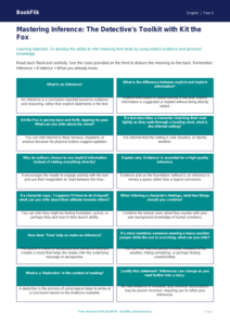 Inference Flashcards for Class 5 English | CBSE Curriculum | BookFlik