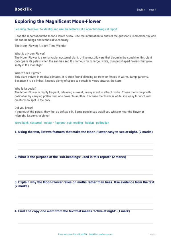 English non chronological reports track sheet class 4 core worksheet preview — English Non Chronological Reports