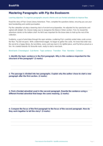 Free Paragraphs Track Sheet | Class 4 | English | BookFlik
