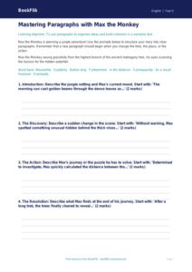 Free Paragraphs Writing Frame | Class 5 | English | BookFlik