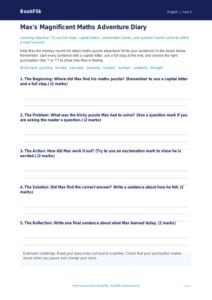 Free Punctuation Template | Class 2 | English | BookFlik