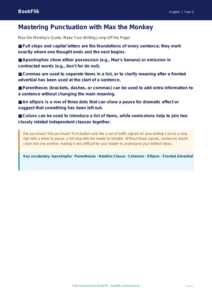 Free Punctuation Poster | Class 5 | English | BookFlik