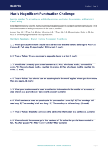 Free Punctuation Quiz | Class 5 | English | BookFlik