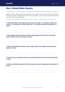Free Reading Comprehension Activity Sheet | Class 3 | English | BookFlik