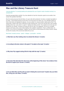Free Speech Marks Comprehension | Class 4 | English | BookFlik