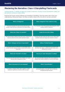 Class 4 English Stories Flashcards | CBSE Curriculum | BookFlik