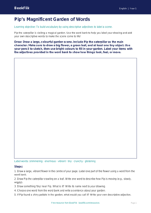 Free Vocabulary Drawing Sheet | Class 1 | English | BookFlik