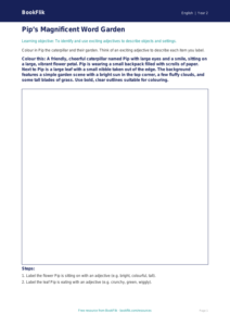 Free Vocabulary Colouring Page | Class 2 | English | BookFlik