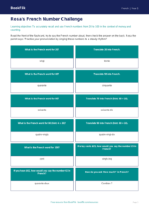 French Numbers Flashcards for Class 5 | CBSE French Resources