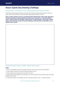 French Sports Vocabulary Worksheet for Class 5 | CBSE | BookFlik