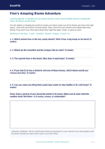 Free Biomes Activity Sheet | Nursery / LKG | Geography | BookFlik