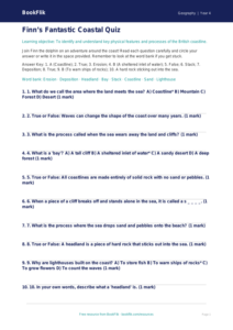 Geography coasts quiz class 4 core