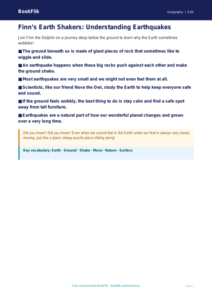 Free Earthquakes Poster | Nursery / LKG | Geography | BookFlik