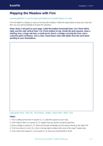 Free Grid References Drawing Sheet | Class 4 | Geography | BookFlik