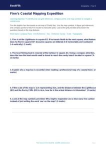 Free Map Skills Activity Sheet | Class 5 | Geography | BookFlik