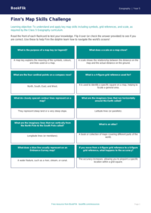 Free Map Skills Flashcards | Class 5 | Geography | BookFlik