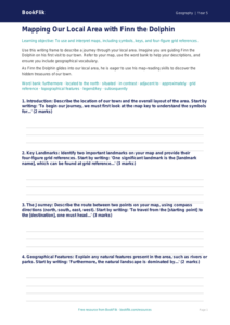 Free Map Skills Writing Frame | Class 5 | Geography | BookFlik
