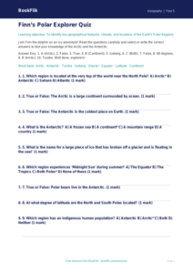Free Polar Regions Quiz | Class 5 | Geography | BookFlik