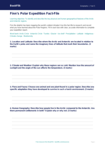 Free Polar Regions Template | Class 5 | Geography | BookFlik