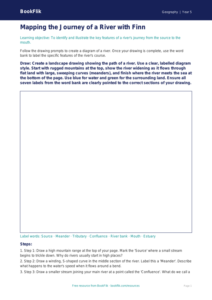 Free Rivers Drawing Sheet | Class 5 | Geography | BookFlik