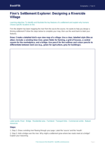 Free Settlements Drawing Sheet | Class 4 | Geography | BookFlik
