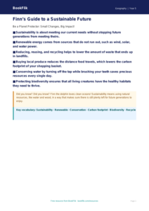 Free Sustainability Poster | Class 5 | Geography | BookFlik
