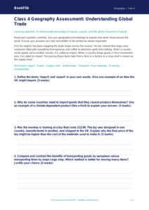 Trade and Commerce Assessment | Class 4 Geography | BookFlik