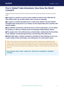 Trade and Commerce Poster | Class 4 Geography | BookFlik