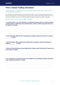 Free Trade Activity Sheet | Class 5 | Geography | BookFlik