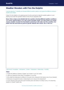 Free Weather And Climate Drawing Sheet | Class 5 | Geography | BookFlik