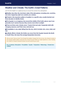 Free Weather And Climate Poster | Class 5 | Geography | BookFlik