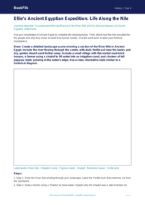 Free Ancient Egypt Drawing Sheet | Class 4 | Social Studies / History | BookFlik