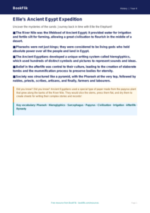 Free Ancient Egypt Poster | Class 4 | Social Studies / History | BookFlik