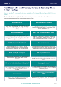 Black History Flashcards for Class 4 | CBSE Social Studies | BookFlik
